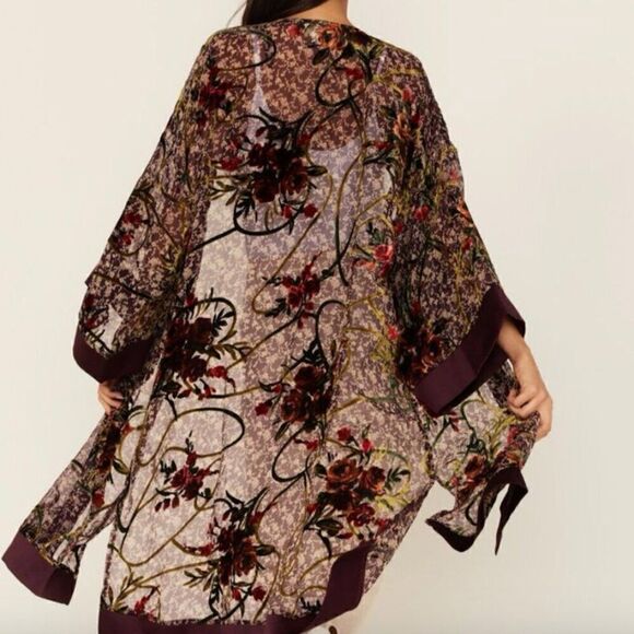 Band Of Gypsies Duster Cardigan Size L - Picture 2 of 3